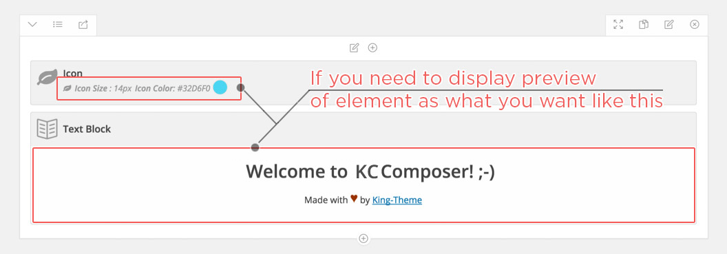 What is admin_view in KingComposer?